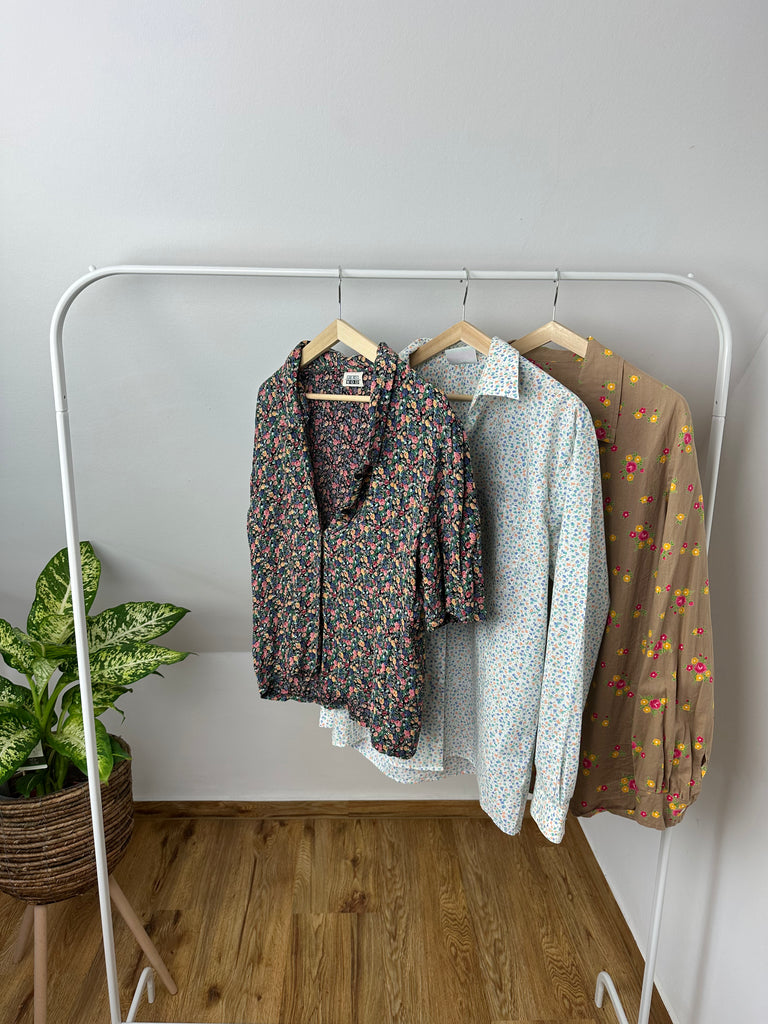 Vintage Second Hand Floral Print Kleid Süße Square Neck Puff Sleeve  Maxi Kleider für Frauen Party Chic Casual Outfits 